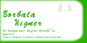 borbala wigner business card